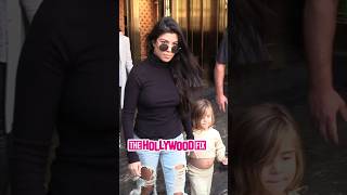 Kourtney Kardashian Takes Her Daughter Penelope Shopping At Gucci On Rodeo Drive In Beverly Hills [upl. by Kcirdahs970]