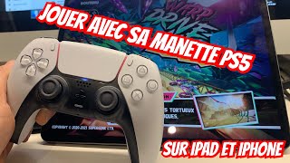 Clavier souris manettes ps5 Jouer sur iPad et iPhone call of duty fortnite et test apple arcade [upl. by Yecak]