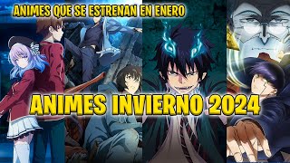 Animes de temporada Invierno de 2024  Estrenos Anime  Enero de 2024 [upl. by Rebmik]