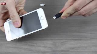 iPhone için Lightning  micro USB adaptör incelemesi [upl. by Ellebanna99]