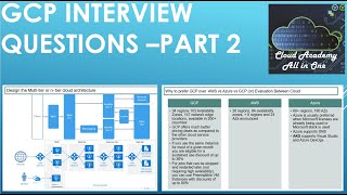 GCP Interview Questions and Answers  Part 2 [upl. by Zolnay]