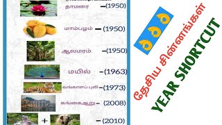 🎯தேசிய சின்னங்கள்💥YEAR SHORTCUT🔥வேற லெவல்👍இப்பவே Note பண்ணிக்கோங்க💪 [upl. by Stiles]