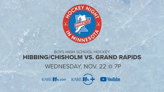 WATCH Hockey Night in Minnesota  Hibbing Chisholm vs Grand Rapids [upl. by Schoenberg]