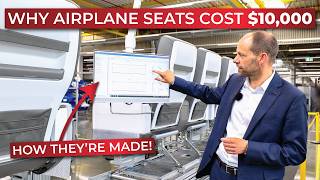 How hightech AIRPLANE SEATS are manufactured in Germany  Behind the scenes at RECARO [upl. by Coward]