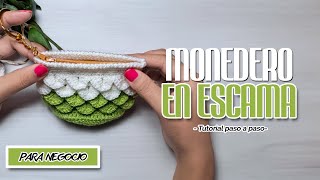 MONEDEROS TEJIDOS A CROCHET CON CIERRE 👛🐊 [upl. by Irra89]