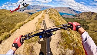 INSANE HELI BIKING DOWN A FULL MOUNTAIN RIDGE LINE [upl. by Dagney837]