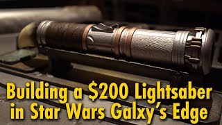 We Built a 200 Lightsaber at Star Wars Galaxys Edge  Disneyland amp Walt Disney World [upl. by Dorion]