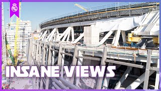 The SENSATIONAL SKYWALK at the NEW Santiago Bernabéu [upl. by Vonny]