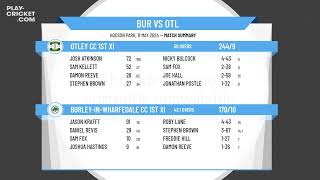 BurleyinWharfedale CC 1st XI v Otley CC 1st XI [upl. by Winola]