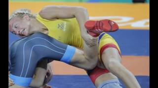 Piledrivers and headlocks galore as women go toetotoe for wrestling gold [upl. by Bannasch577]