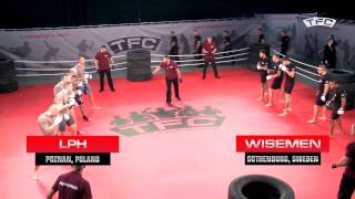 Fight 1 of the TFC Event 1 LPH Poznan Poland vs Wisemen Gothenburg Sweden [upl. by Kirima]