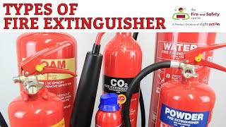 Types of Fire Extinguisher and Their Uses [upl. by Enelyk]