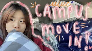 move in with me to my uiuc apartment 2023  college vlog [upl. by Niamjneb]