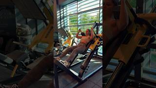 Hack squat hack  How to use Hack Squat machine  Technogym Hack Squat legs quads [upl. by Everson]