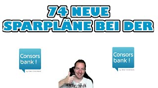 💵 Neue Sparpläne Consorsbank und 3 für mein Depot 😀 [upl. by Aierb]