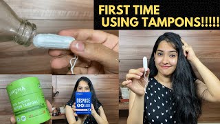 I used Tampons for the first time  Honest Review  Sirona Tampons [upl. by Esten]