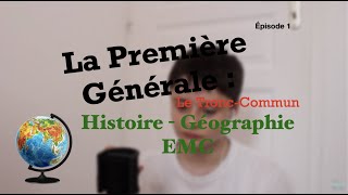 L Histoire Géographie  EMC en PREMIERE NOUVEAU BAC  RÉFORME  E3C EP1 S1 [upl. by Attiuqram]