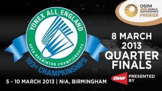 QF  WS  Saina Nehwal vs Wang Shixian  2013 Yonex All England [upl. by Yila]