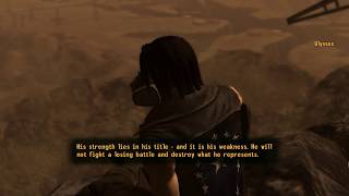 Fallout New Vegas PC  Ulysses Talks About Legate Lanius and Joshua Graham [upl. by Urba]