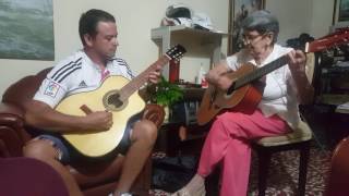 Ensayando el pasillo esperanza con mi mamá [upl. by Neemsaj]