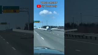 Airplane Makes Emergency Landing On The Highway [upl. by Airdnaz85]