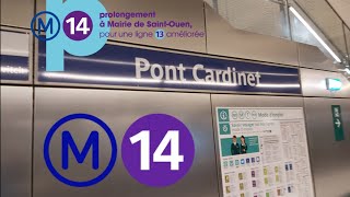 La nouvelle station du Métro ligne 14 Pont Cardinet Premier impression [upl. by Aitetel]