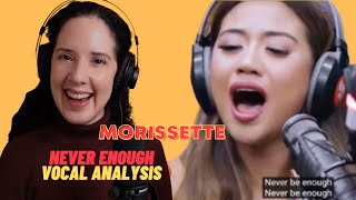 Never Enough  Morissette Amon  Vocal Coach Reaction amp Vocal Analysis 🤯 [upl. by Maurice]