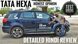 TATA HEXA 2017 FULL DETAILED REVIEW IN HINDI REAL AND HONEST [upl. by Ahsyekal]