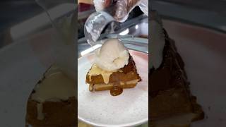 Waffle 🧇 streetfood chocolate foodie food waffle [upl. by Alomeda156]