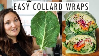 How to Make Hummus Collard Wraps [upl. by Gerrilee579]