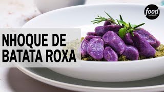 NHOQUE DE BATATA ROXA  COZINHA FOOD NETWORK [upl. by Ahtebbat282]