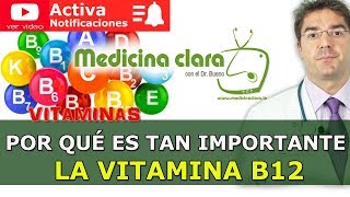 Vitamina B12 Información de la vitamina B12 que necesitas saber  Medicina Clara con el Dr Bueno [upl. by Mohandas197]