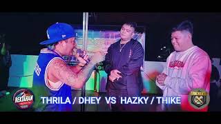 ENGKWENTRO  THRILA  DHEY VS HAZKY  THIKE [upl. by Saloma313]