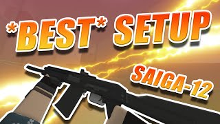 BEST SAIGA12 SETUP  Phantom Forces [upl. by Wyatan]