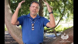 Squaxin Island Tribal Chairman Kris Peters speaks at WA State Capitol Campus about Western Red Cedar [upl. by Faubion591]