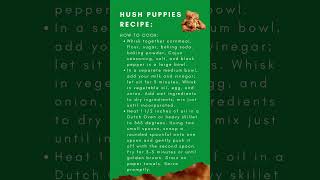 Hush Puppies Recipe simple homemade [upl. by Rammaj618]