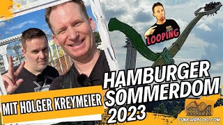 Hamburger Sommerdom 2023 mit Holger Kreymeier  Funfairblog 254 HD [upl. by Enailuj]