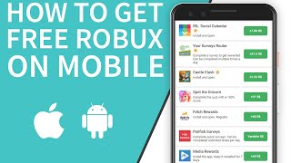 HOW TO GET FREE ROBUX ON MOBILE ROCashcom [upl. by Bailar]