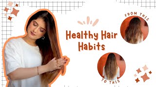 Healthy Habits That Will Save Your Hair  Arishfa Khan [upl. by Ttessil]