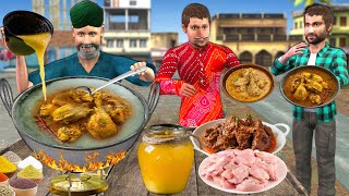 Sardar Ji Ka Ghee Chicken Recipe Tasty Chicken Cooking Street Food Comedy Hindi Kahani Moral Stories [upl. by Hawley334]