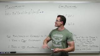 Multiplicity and End Behavior of Polynomials Precalculus  College Algebra 29 [upl. by Raknahs]