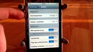 Suchmaschine beim Safari ändern  Tipps für iPhone iPad und Pod touch [upl. by Fortunia]