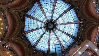 Galeries Lafayette A Complimentary Panoramic View of Paris [upl. by Kabab658]