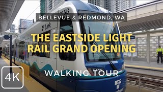 Grand Opening of the Eastside Light Rail From Bellevue to Redmond WA 2024 Walking Tour [upl. by Jemima]