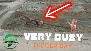 MORE diggers at Universal Studios GB  Things are speeding up UniversalStudiosUK UniversalStudios [upl. by Tyrone]