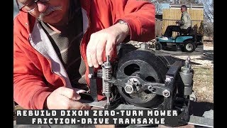 Rebuild a FrictionDrive Transaxle on Dixon Mowers [upl. by Huebner]