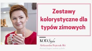 Zestawy kolorystyczne dla typów zimowy Chłodna Zima Ciemna Zima Czysta Zima [upl. by Acinelav37]