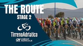 Tirreno Adriatico 2024  Tappa 2 il percorso [upl. by Rehpotisrhc]