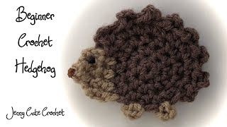 Beginner Crochet Hedgehog  Nose Feet amp Eye [upl. by Olcott]