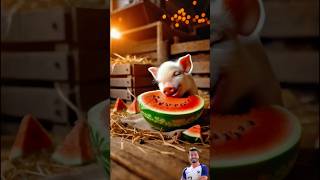 Unexpected 😲 pig and watermelon hybrid evolution ✅ amazinganimals shorts [upl. by Letisha]